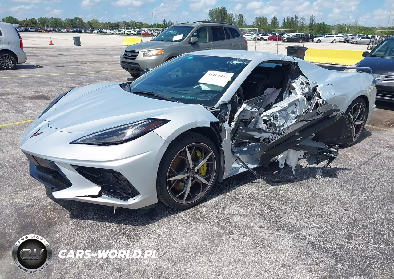 2021 Chevrolet Corvette Stingray Rwd 3Lt VIN:1G1YC3D42M5102846 - 2