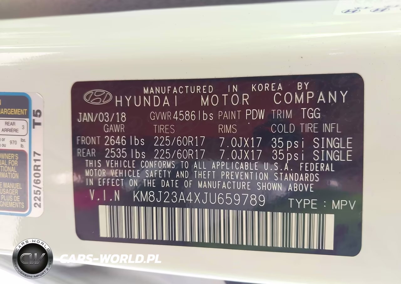 2018 Hyundai Tucson Se VIN:KM8J23A4XJU659789 - 9