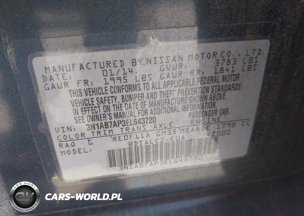 2014 Nissan Sentra S VIN:3N1AB7AP3EL643720 - 9