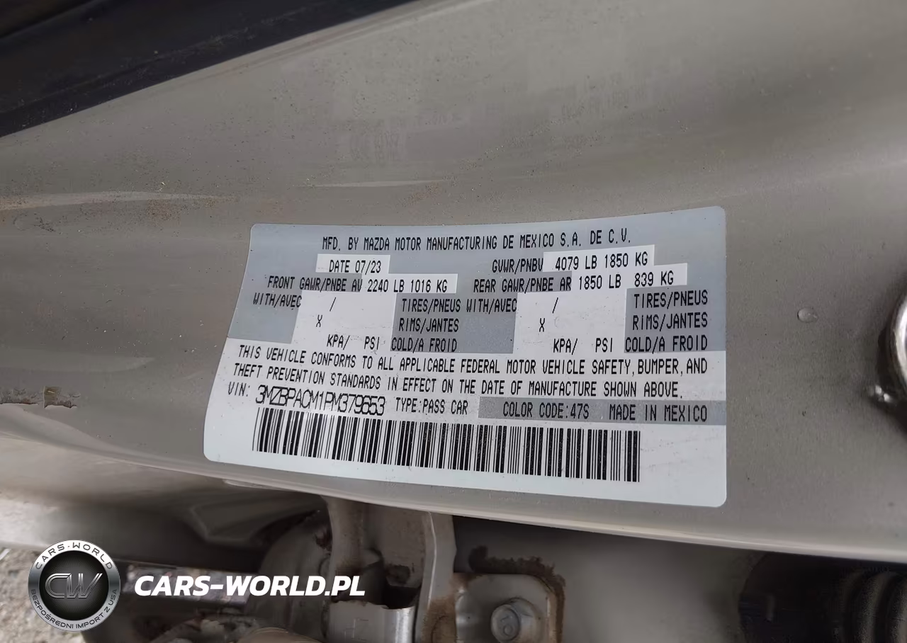 2023 Mazda Mazda3 VIN:3MZBPACM1PM379653 - 9