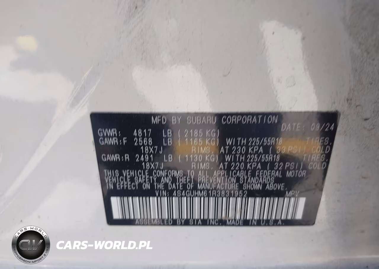 2024 Subaru Crosstrek Limited VIN:4S4GUHM61R3831952 - 9