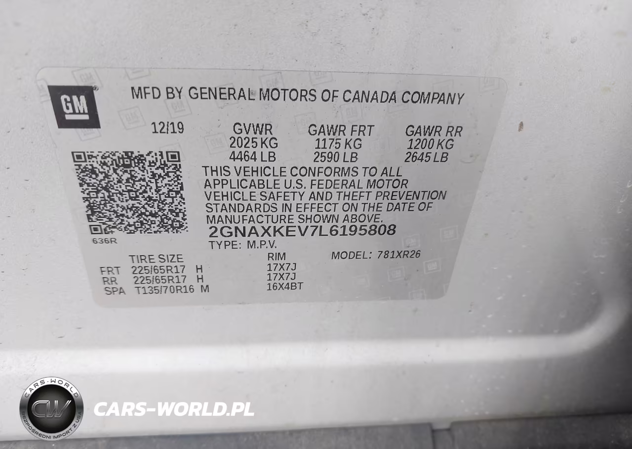 2020 Chevrolet Equinox Fwd Lt 1.5L Turbo VIN:2GNAXKEV7L6195808 - 9