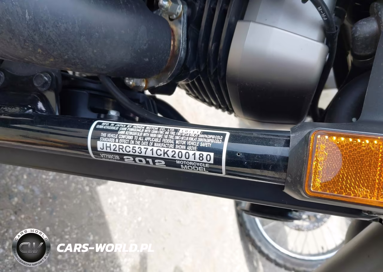 2012 Honda Vt750 C2B VIN:JH2RC5371CK200180 - 10