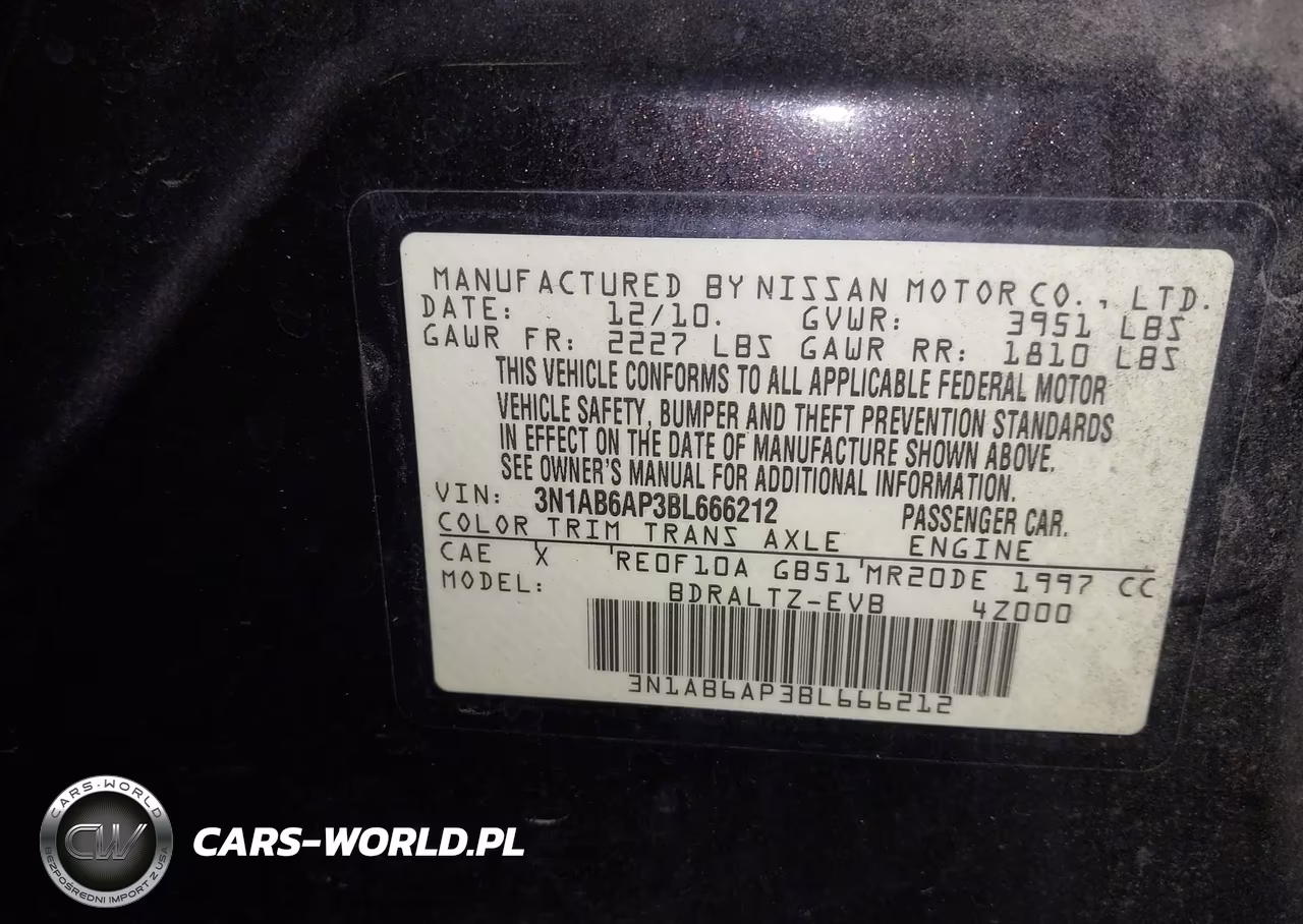 2011 Nissan Sentra 2.0S VIN:3N1AB6AP3BL666212 - 9