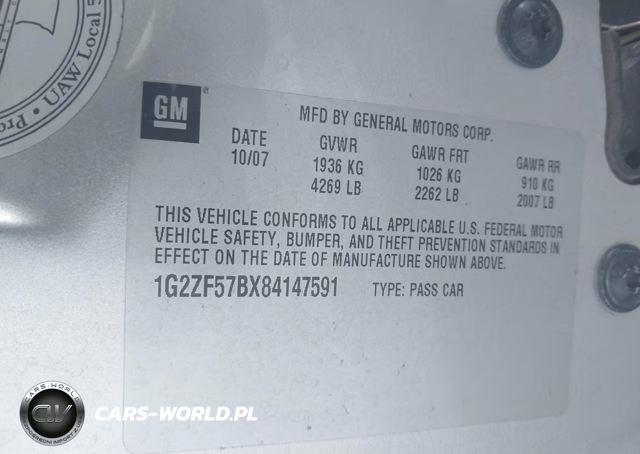 2008 Pontiac G6 Value Leader VIN:1G2ZF57BX84147591 - 9