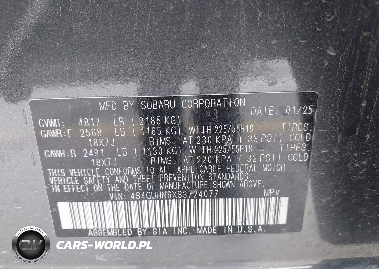 2025 Subaru Crosstrek Limited VIN:4S4GUHN6XS3724077 - 9