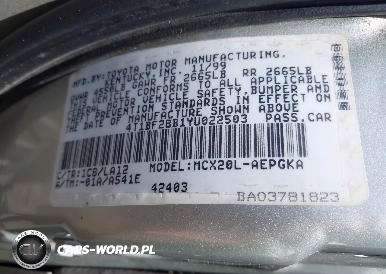 2000 Toyota Avalon Xls VIN:4T1BF28B1YU022503 - 9