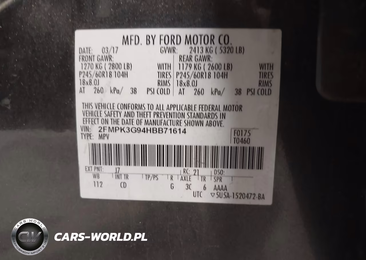 2017 Ford Edge Se VIN:2FMPK3G94HBB71614 - 9