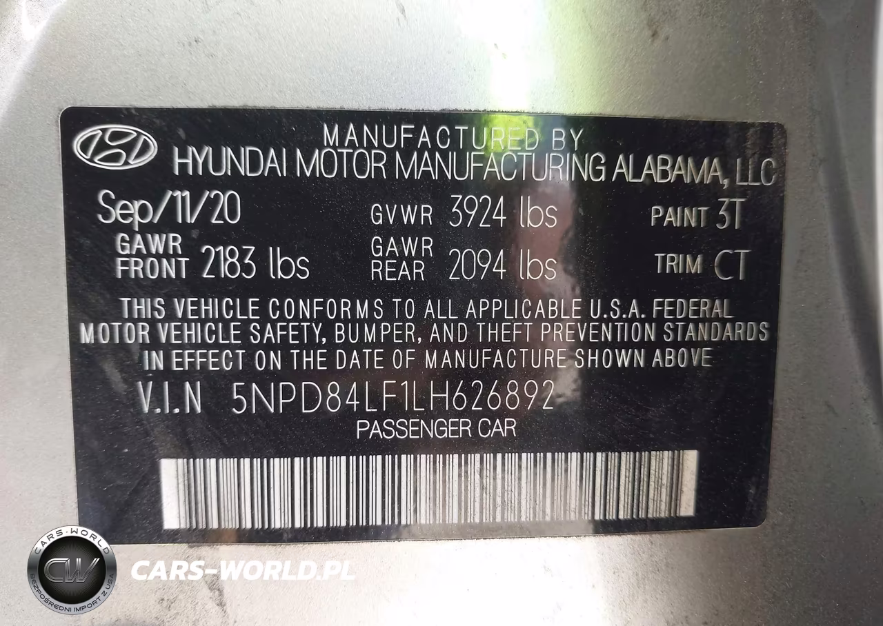 2020 Hyundai Elantra Sel VIN:5NPD84LF1LH626892 - 9