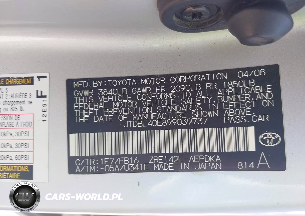 2009 Toyota Corolla VIN:JTDBL40E899039737 - 9