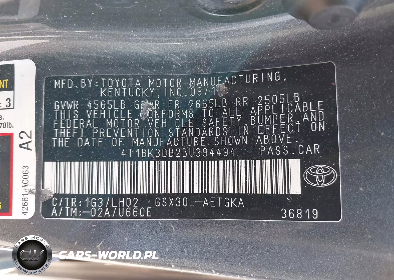 2011 Toyota Avalon VIN:4T1BK3DB2BU394494 - 9