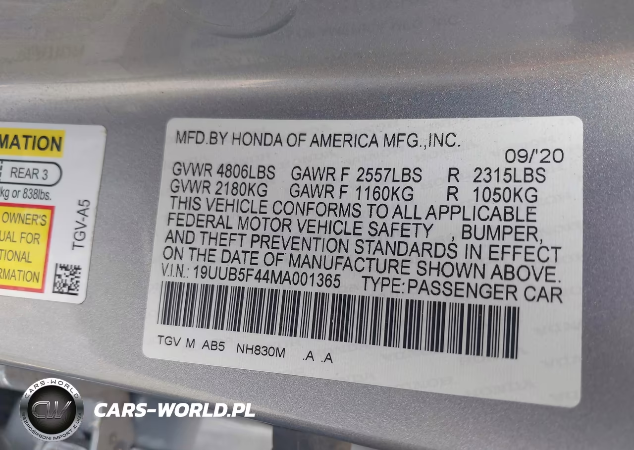 2021 Acura Tlx Technology Package VIN:19UUB5F44MA001365 - 9