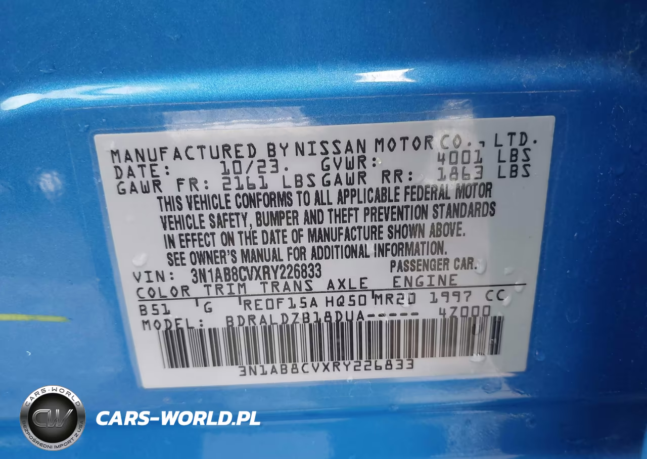 2024 Nissan Sentra Sv Xtronic Cvt VIN:3N1AB8CVXRY226833 - 9