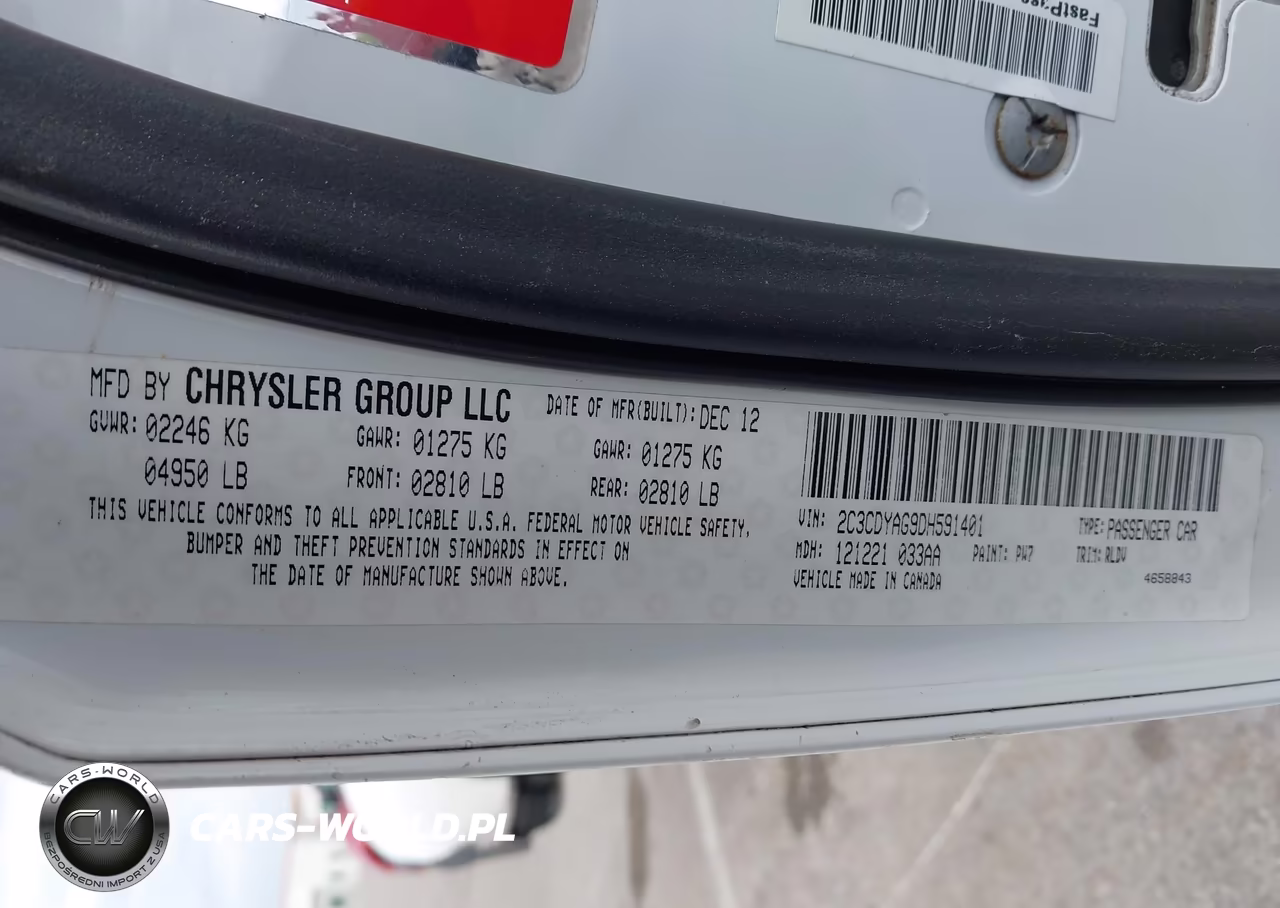 2013 Dodge Challenger Sxt Plus VIN:2C3CDYAG9DH591401 - 9