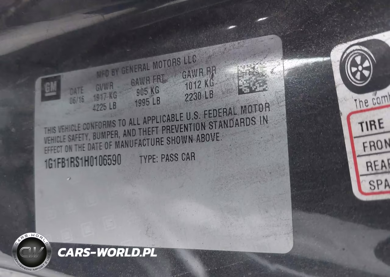 2017 Chevrolet Camaro 1Lt VIN:1G1FB1RS1H0106590 - 9