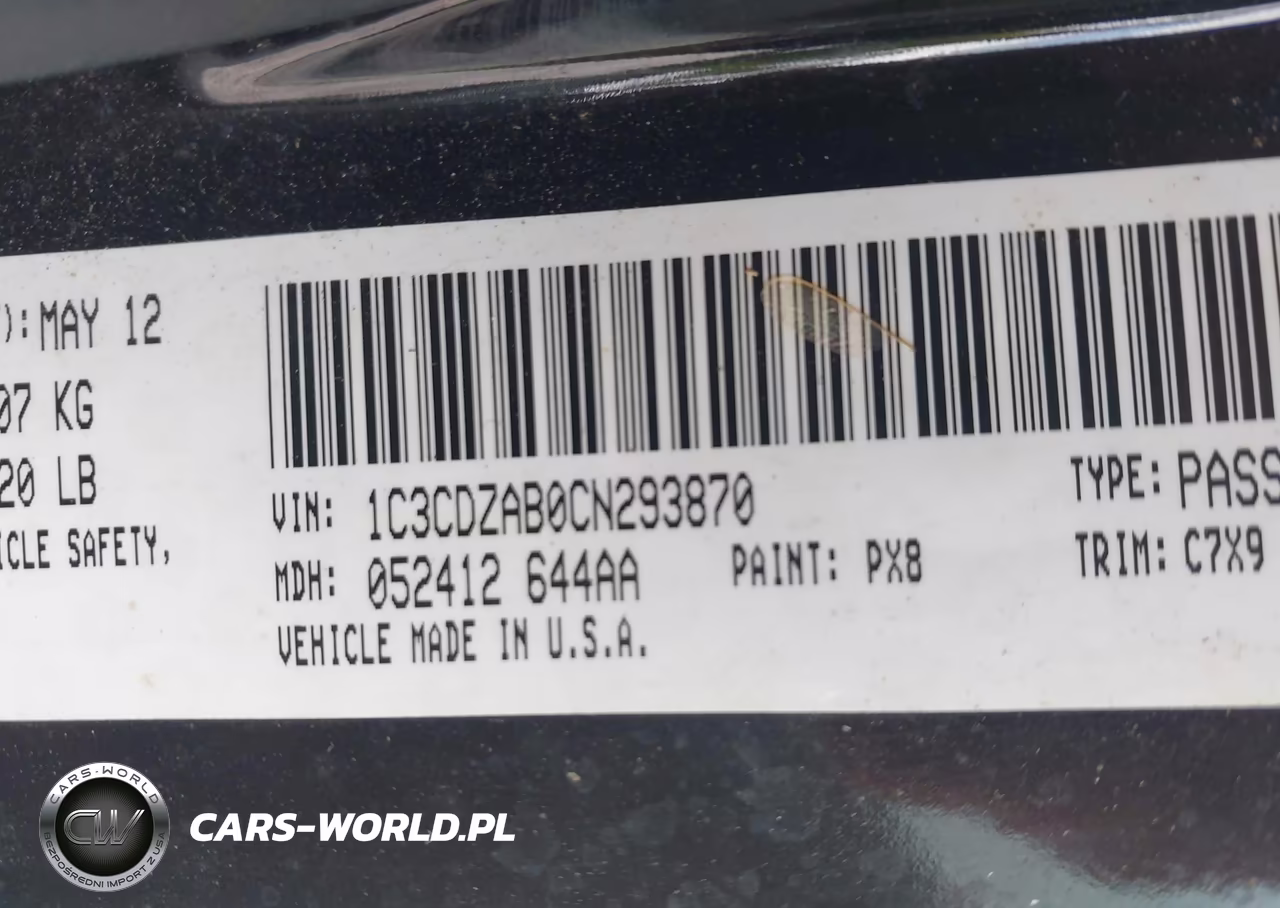 2012 Dodge Avenger Se VIN:1C3CDZAB0CN293870 - 9