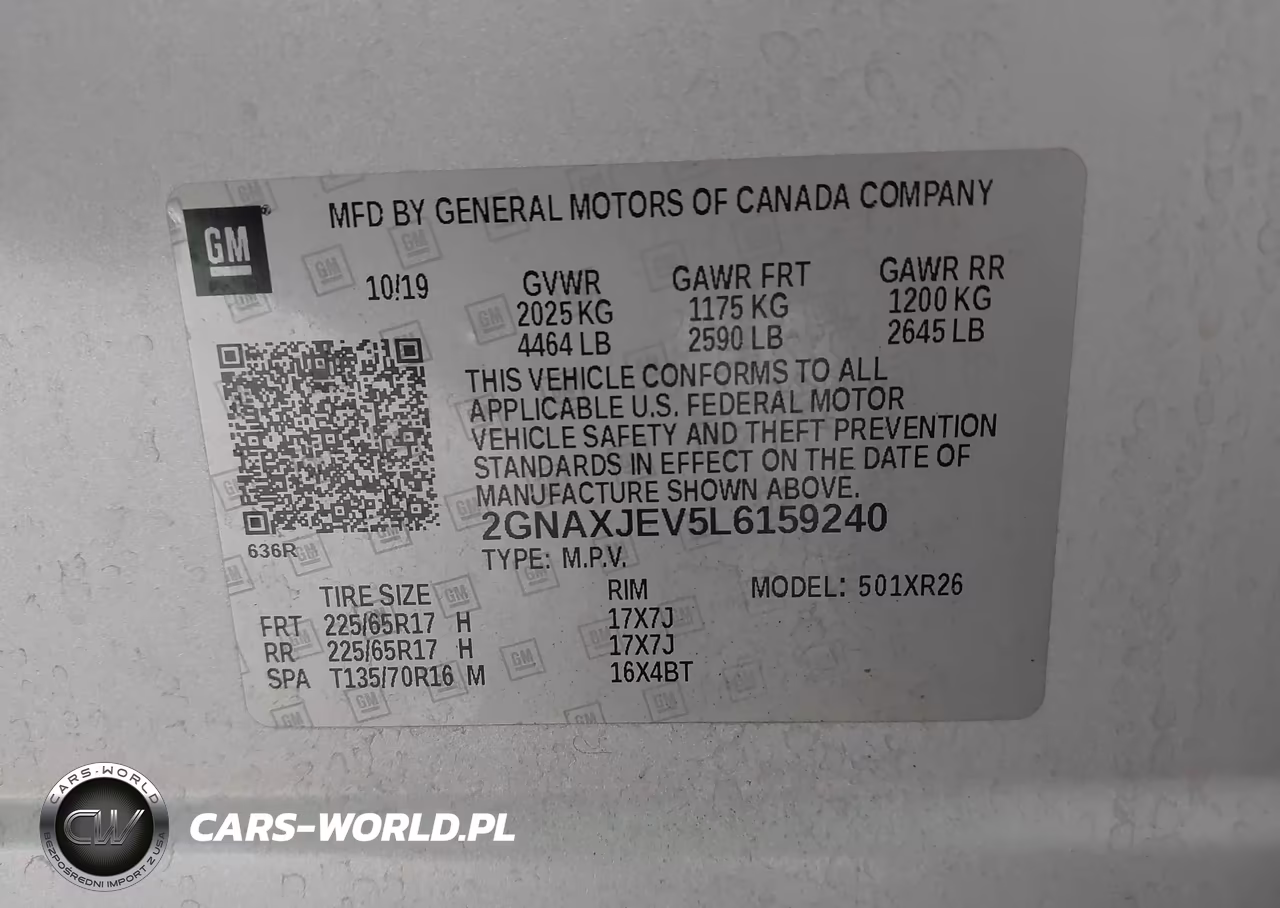 2020 Chevrolet Equinox Fwd 2Fl VIN:2GNAXJEV5L6159240 - 9
