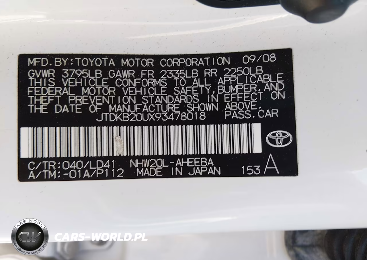 2009 Toyota Prius VIN:JTDKB20UX93478018 - 9