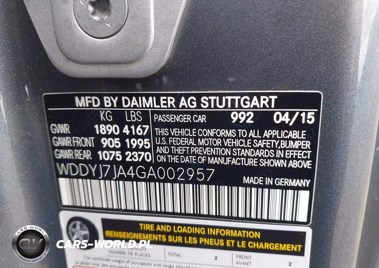 2016 Mercedes-Benz Gt S Amg VIN:WDDYJ7JA4GA002957 - 9