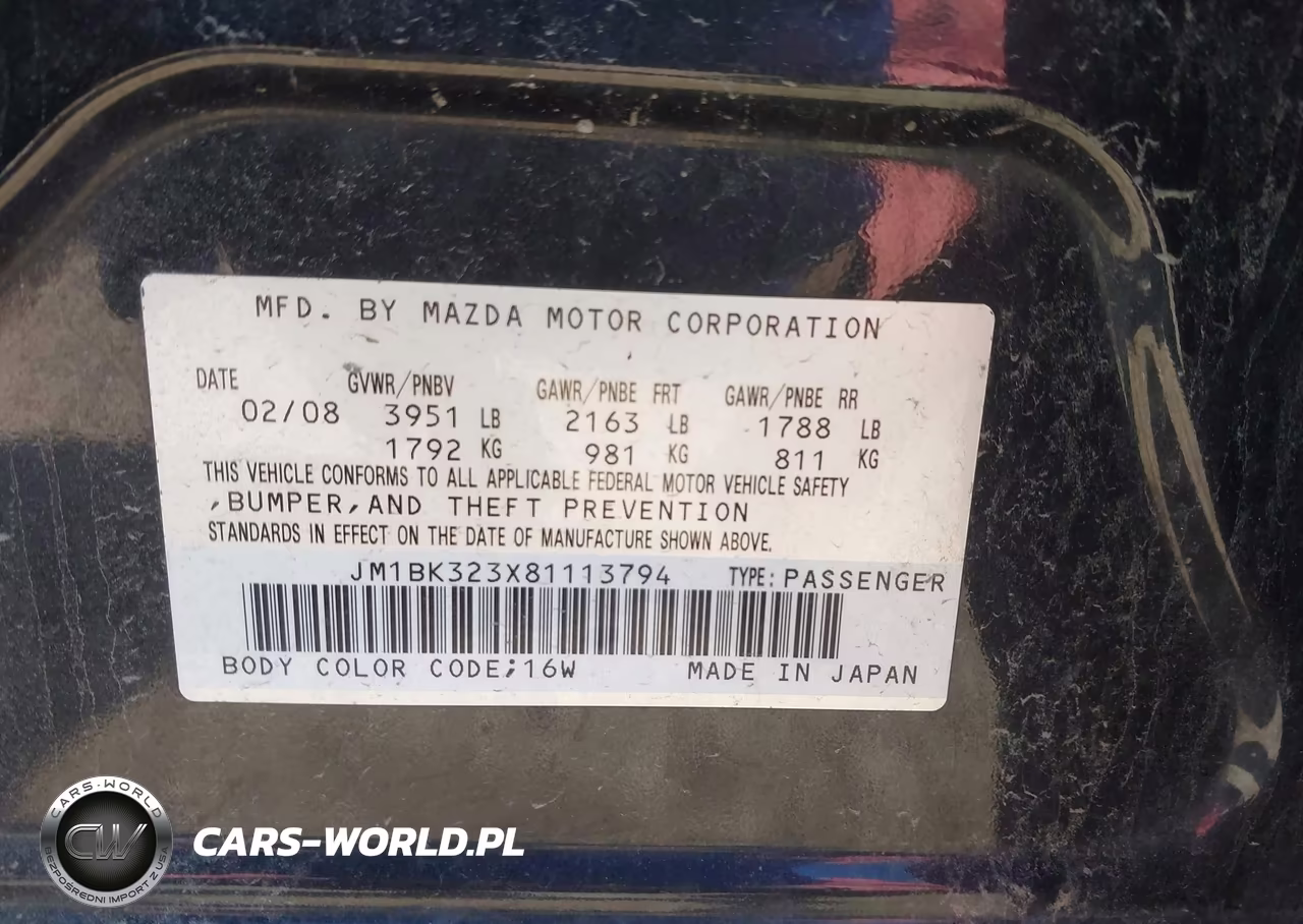 2008 Mazda Mazda3 S Grand Touring VIN:JM1BK323X81113794 - 9