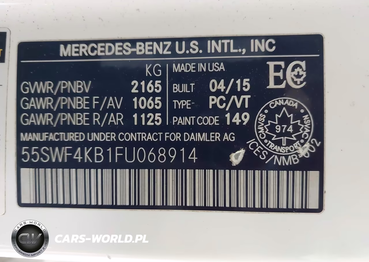 2015 Mercedes-Benz C 300 4Matic-Luxury 4Matic-Sport 4Matic VIN:55SWF4KB1FU068914 - 9