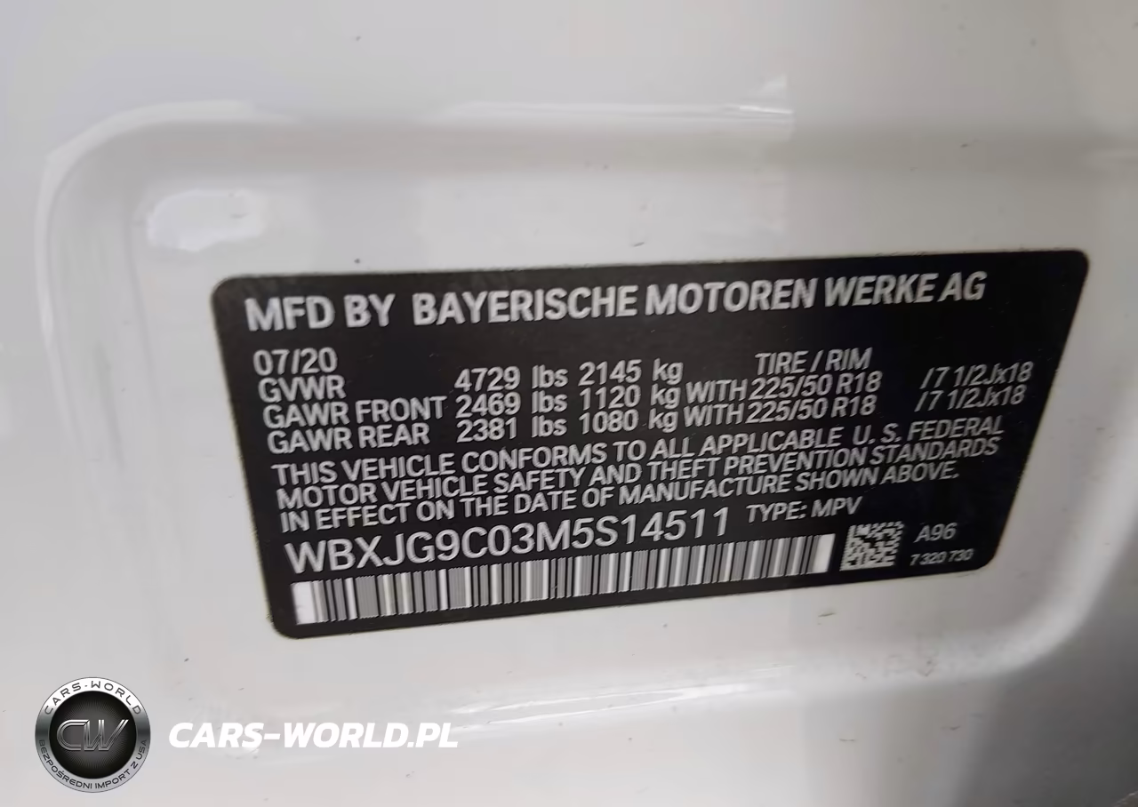2021 BMW X1 xDrive28I VIN:WBXJG9C03M5S14511 - 9