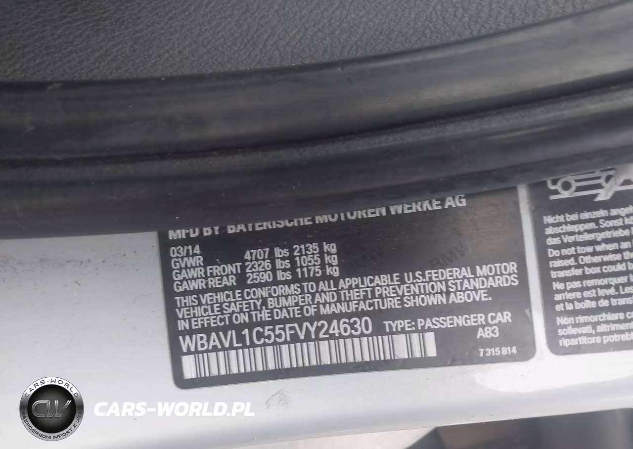 2015 BMW X1 xDrive28I VIN:WBAVL1C55FVY24630 - 9