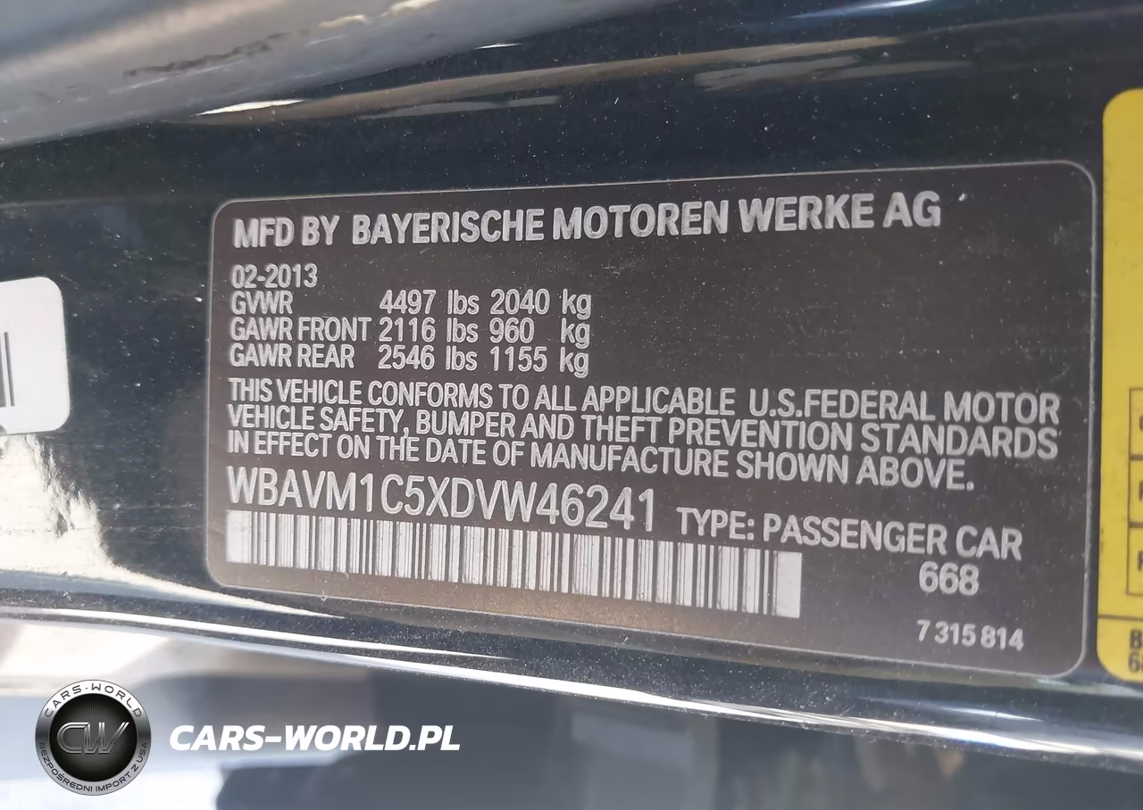 2013 BMW X1 Sdrive28I VIN:WBAVM1C5XDVW46241 - 9