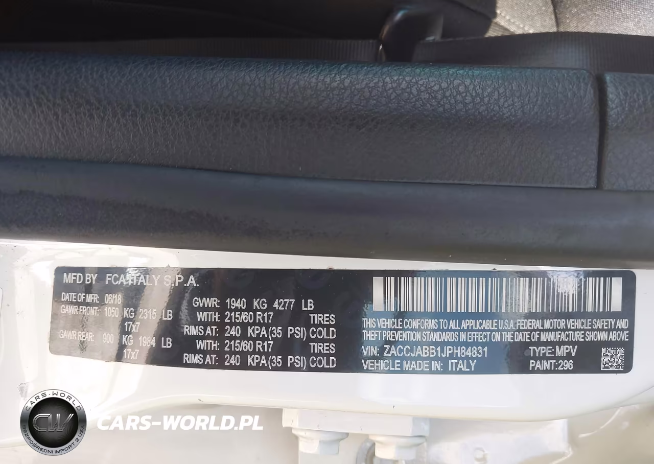 2018 Jeep Renegade Latitude Fwd VIN:ZACCJABB1JPH84831 - 9