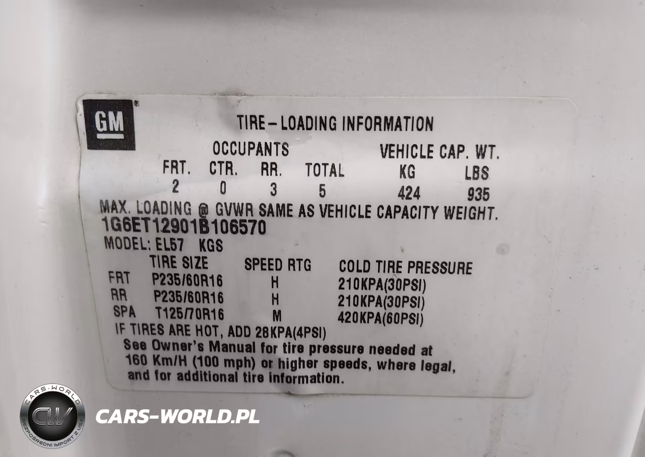 2001 Cadillac Eldorado Etc VIN:1G6ET12901B106570 - 9