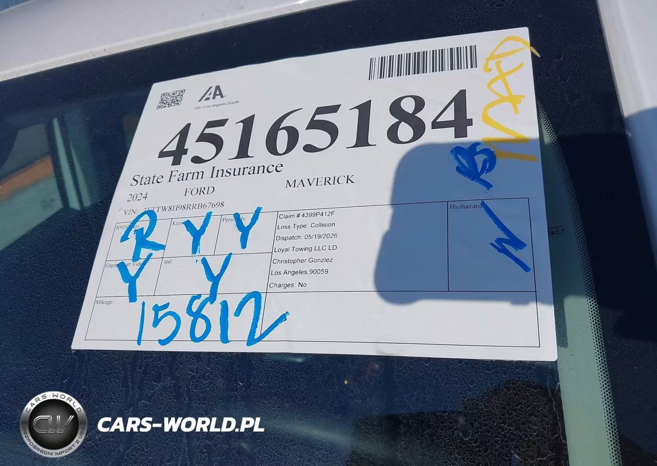 2024 Ford Maverick Xlt VIN:3FTTW8H98RRB67698 - 17