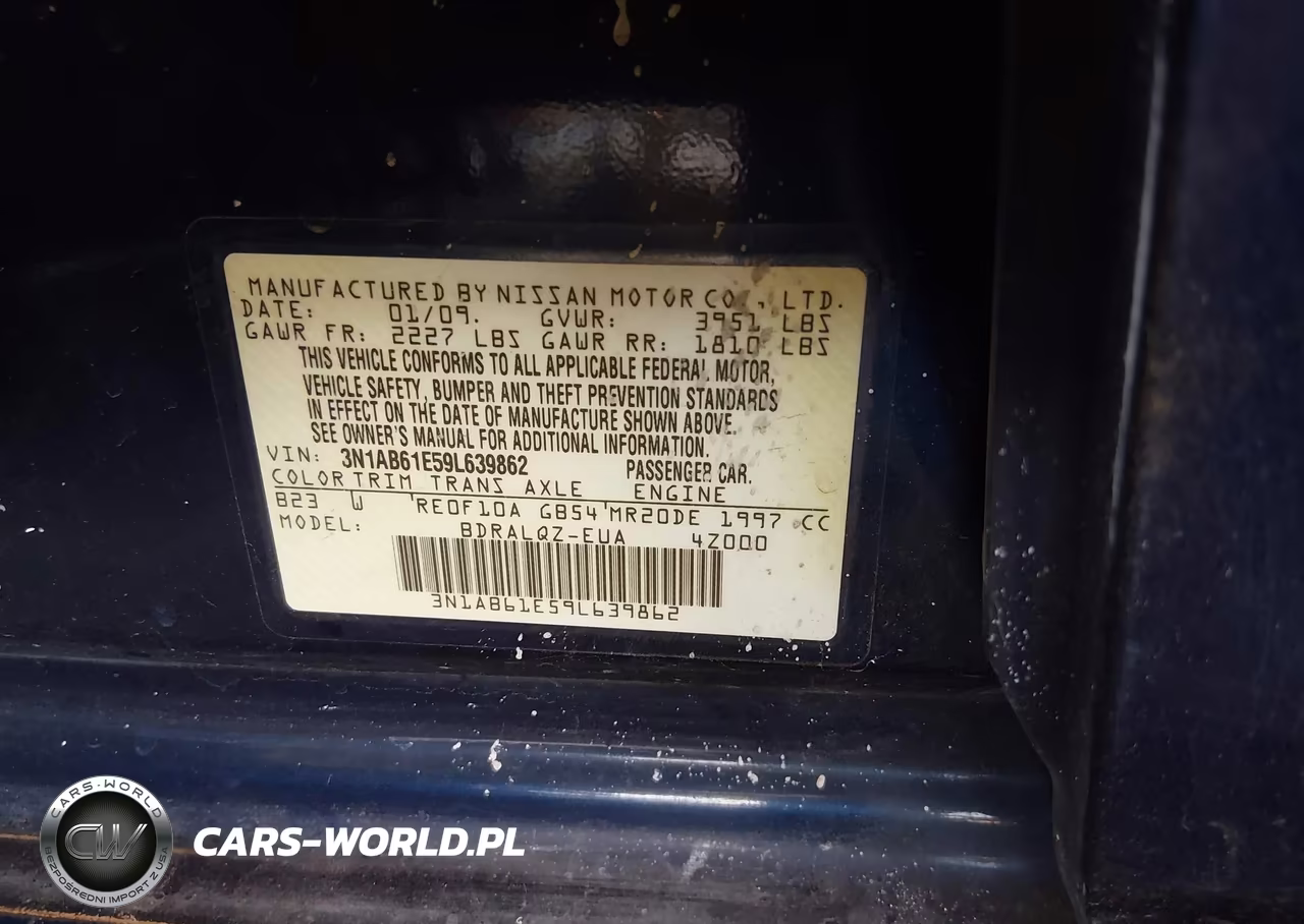 2009 Nissan Sentra 2.0 VIN:3N1AB61E59L639862 - 9