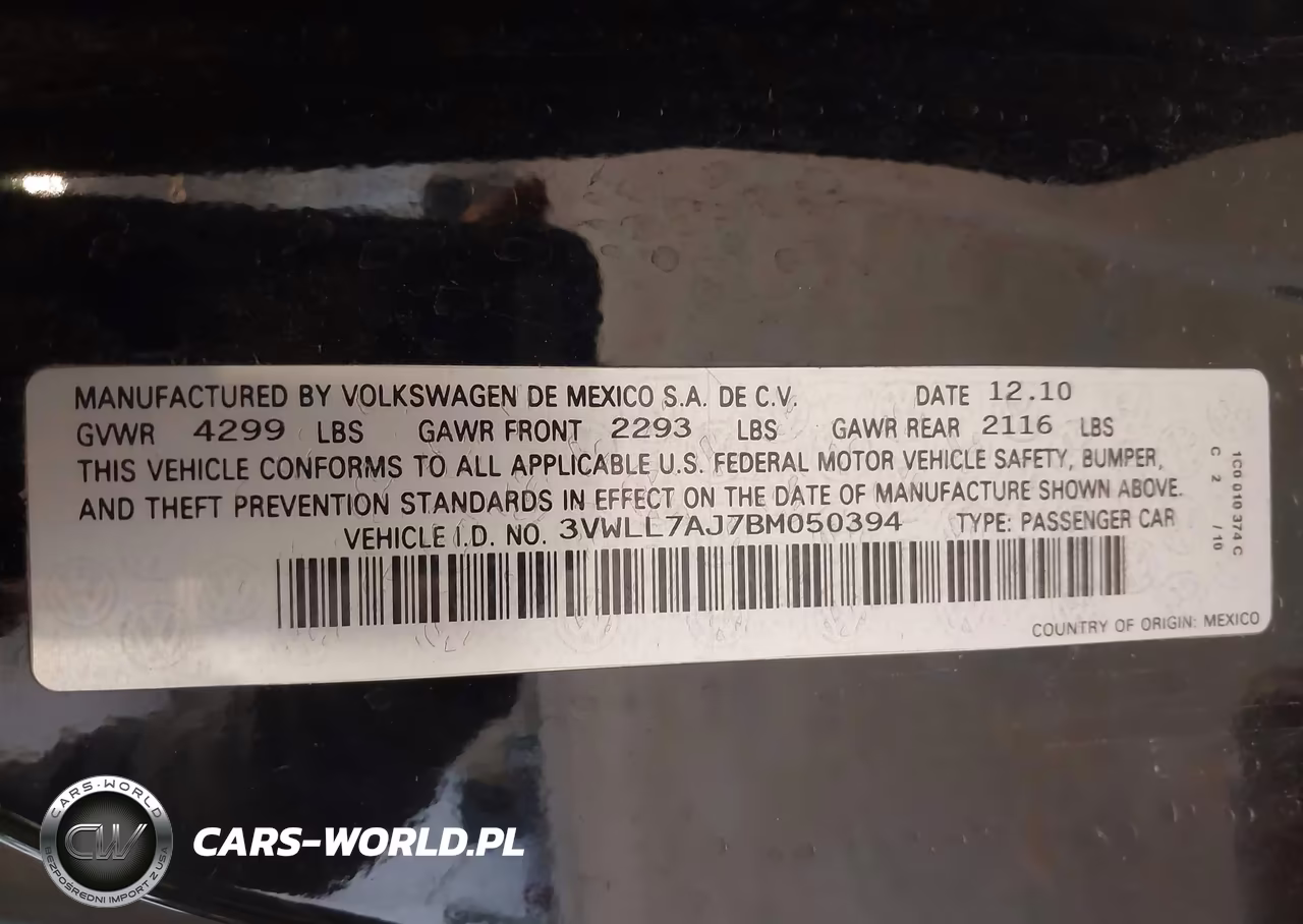 2011 Volkswagen Jetta 2.0L Tdi VIN:3VWLL7AJ7BM050394 - 9