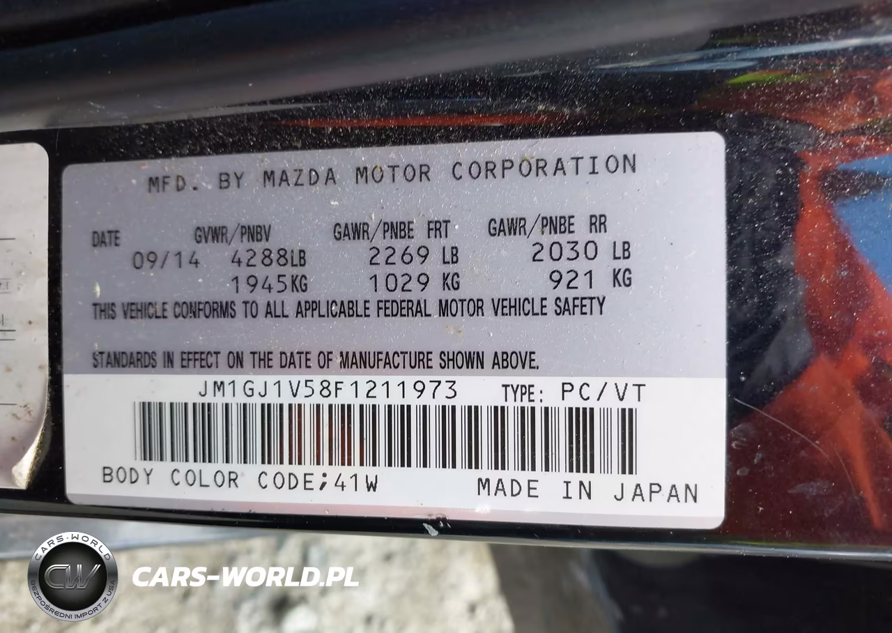 2015 Mazda Mazda6 I Touring VIN:JM1GJ1V58F1211973 - 9