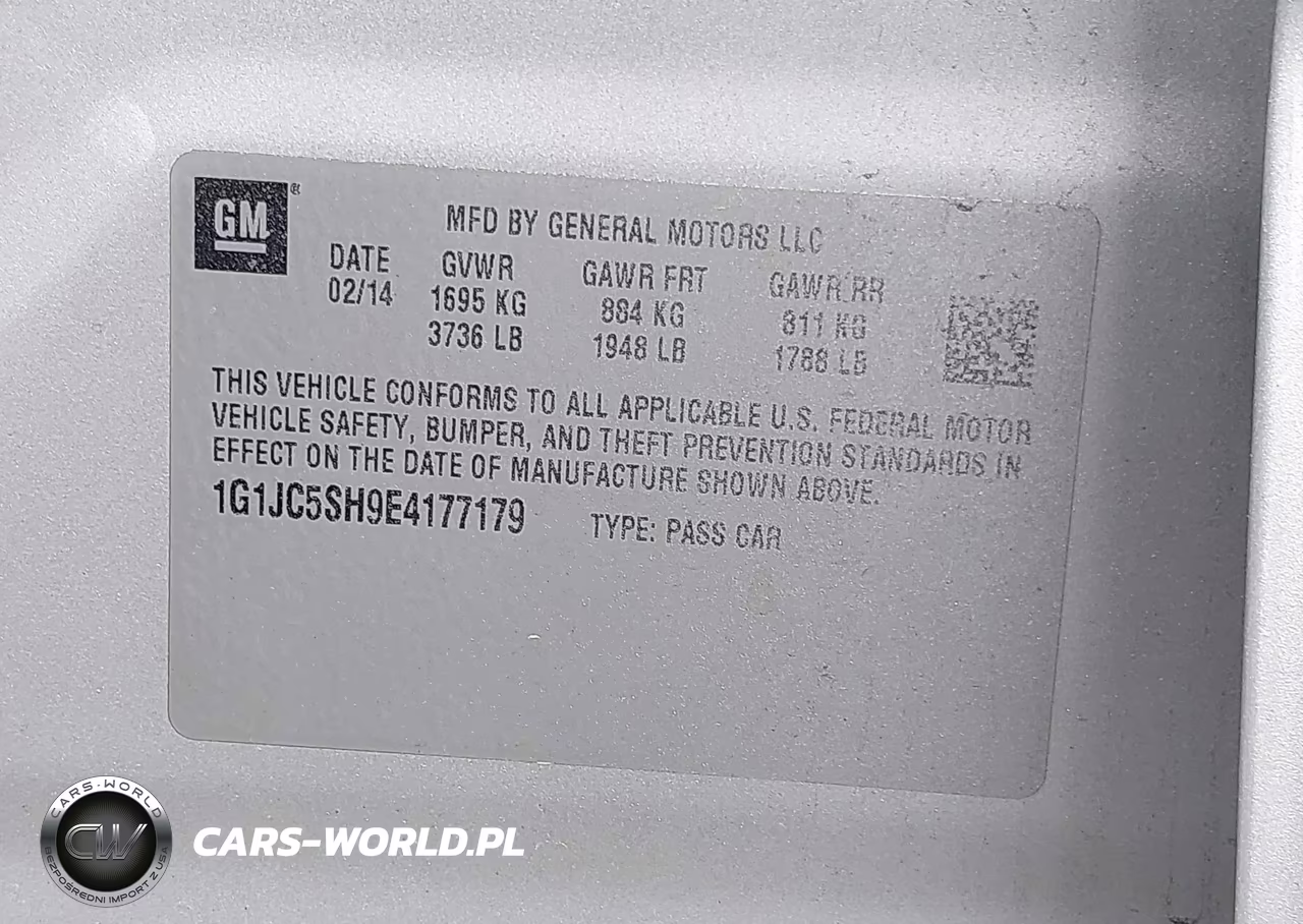 2014 Chevrolet Sonic Lt Auto VIN:1G1JC5SH9E4177179 - 9