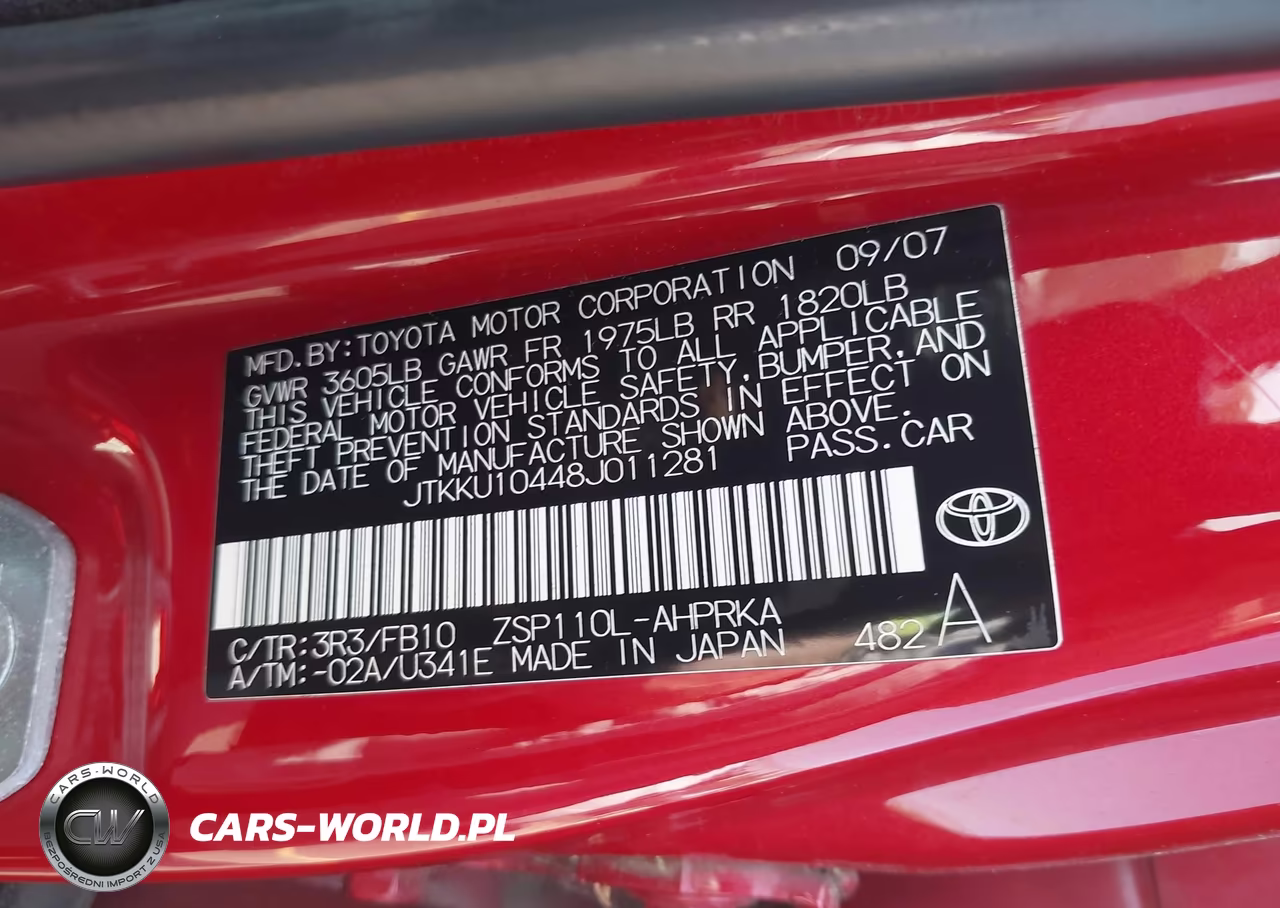 2008 Scion Xd VIN:JTKKU10448J011281 - 9