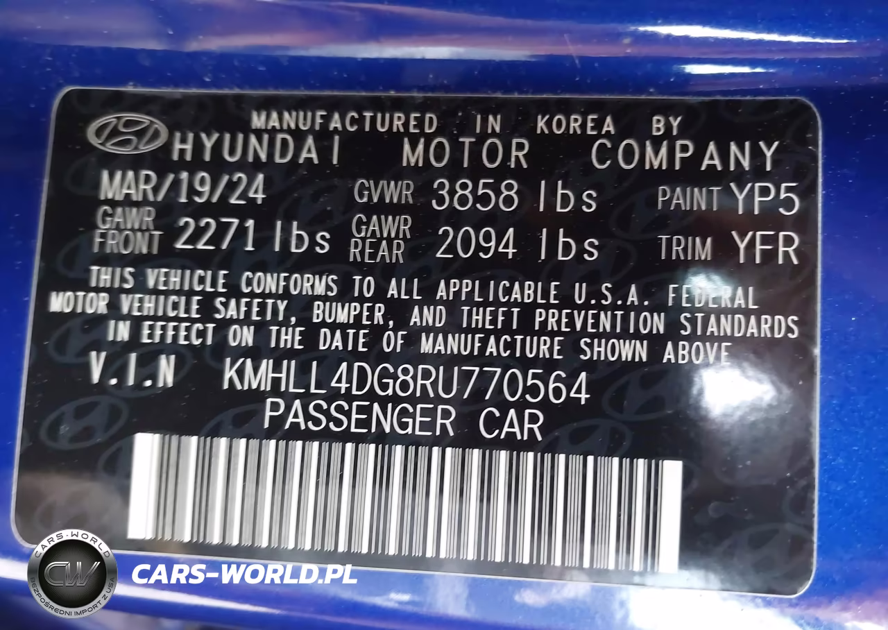 2024 Hyundai Elantra Se VIN:KMHLL4DG8RU770564 - 9