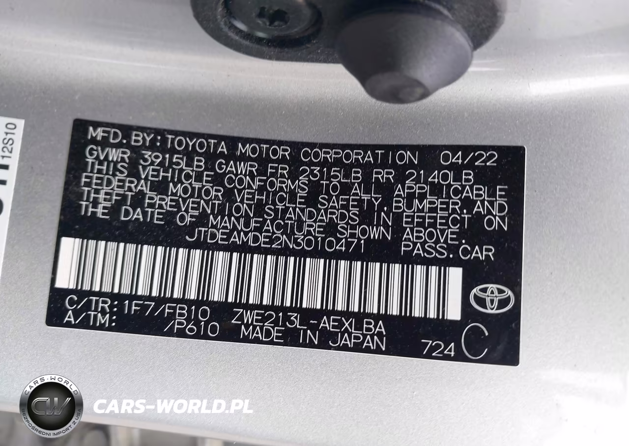 2022 Toyota Corolla Hybrid Le VIN:JTDEAMDE2N3010471 - 9