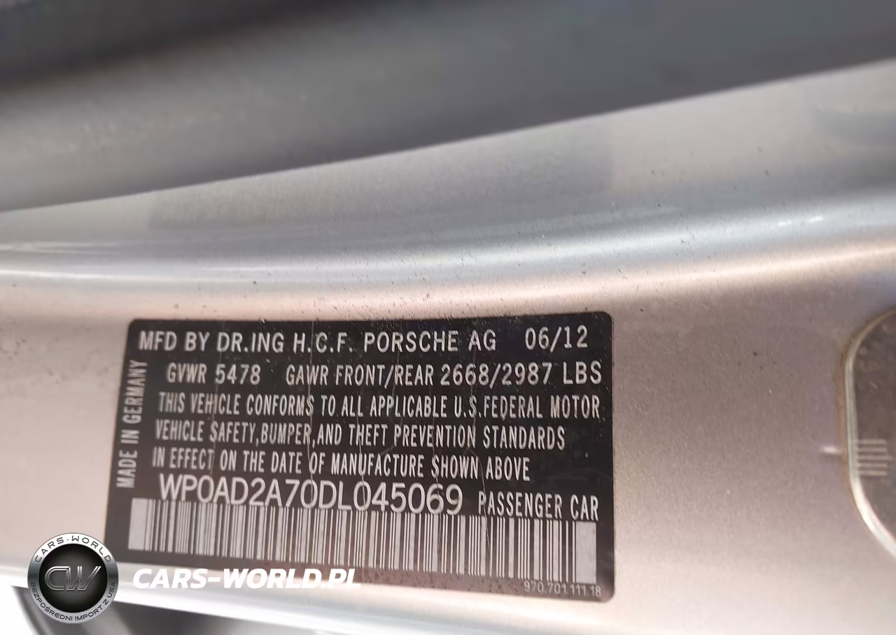 2013 Porsche Panamera Hybrid S VIN:WP0AD2A70DL045069 - 9