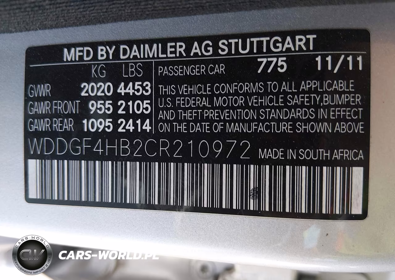 2012 Mercedes-Benz C 250 Sport VIN:WDDGF4HB2CR210972 - 9