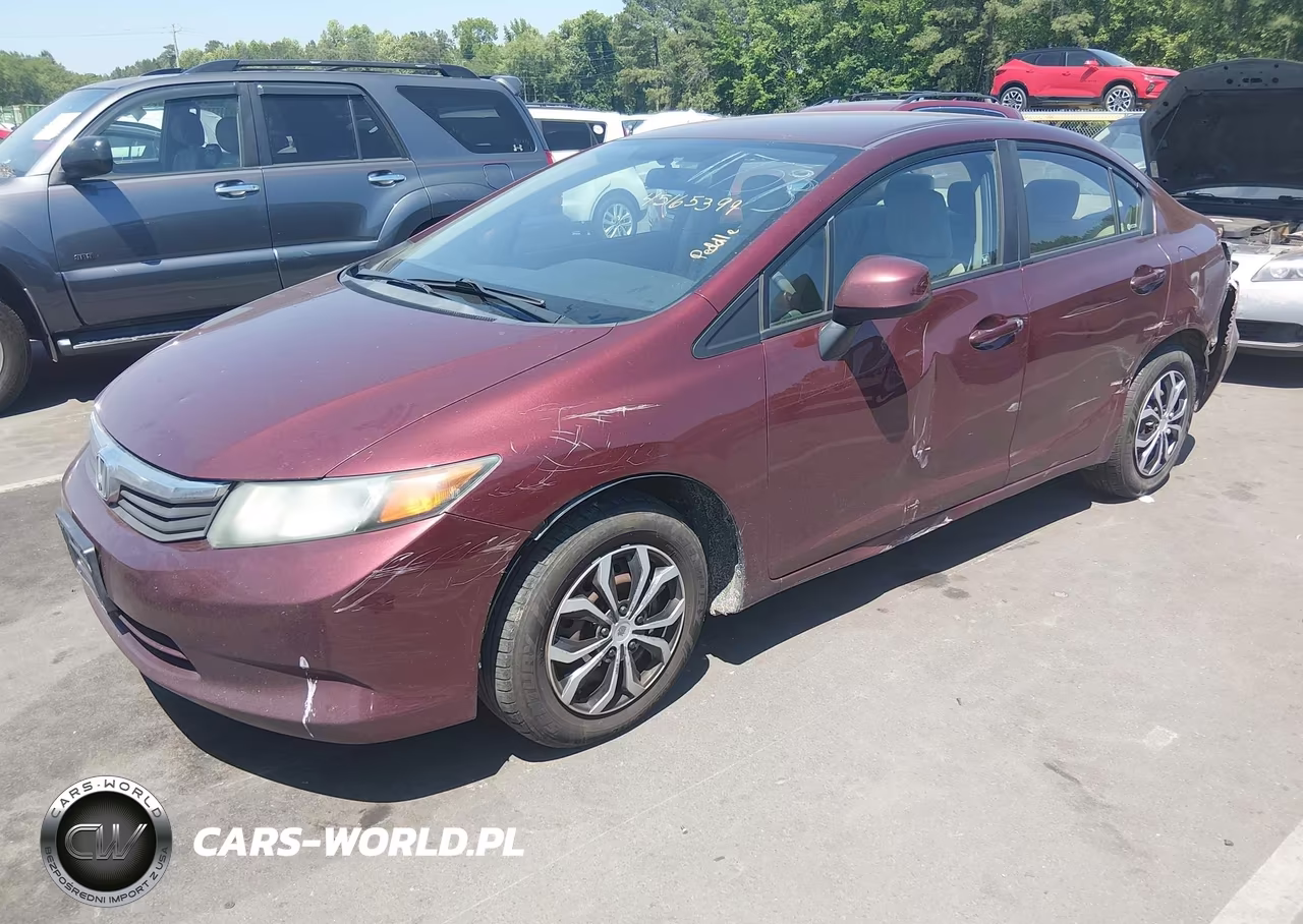 2012 Honda Civic Lx VIN:2HGFB2F53CH606946 - 2