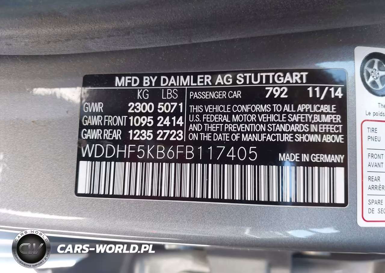 2015 Mercedes-Benz E 350 VIN:WDDHF5KB6FB117405 - 9