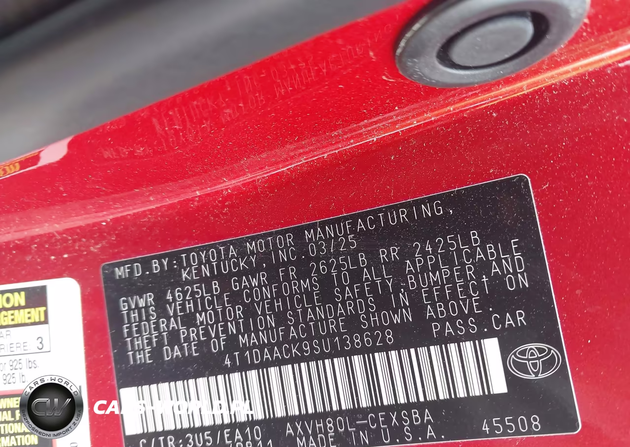2025 Toyota Camry Se VIN:4T1DAACK9SU138628 - 9
