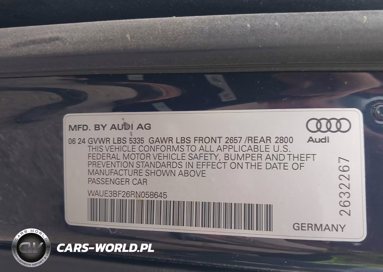 2024 Audi A6 Premium Plus 45 Tfsi Quattro S Tronic VIN:WAUE3BF26RN058645 - 9