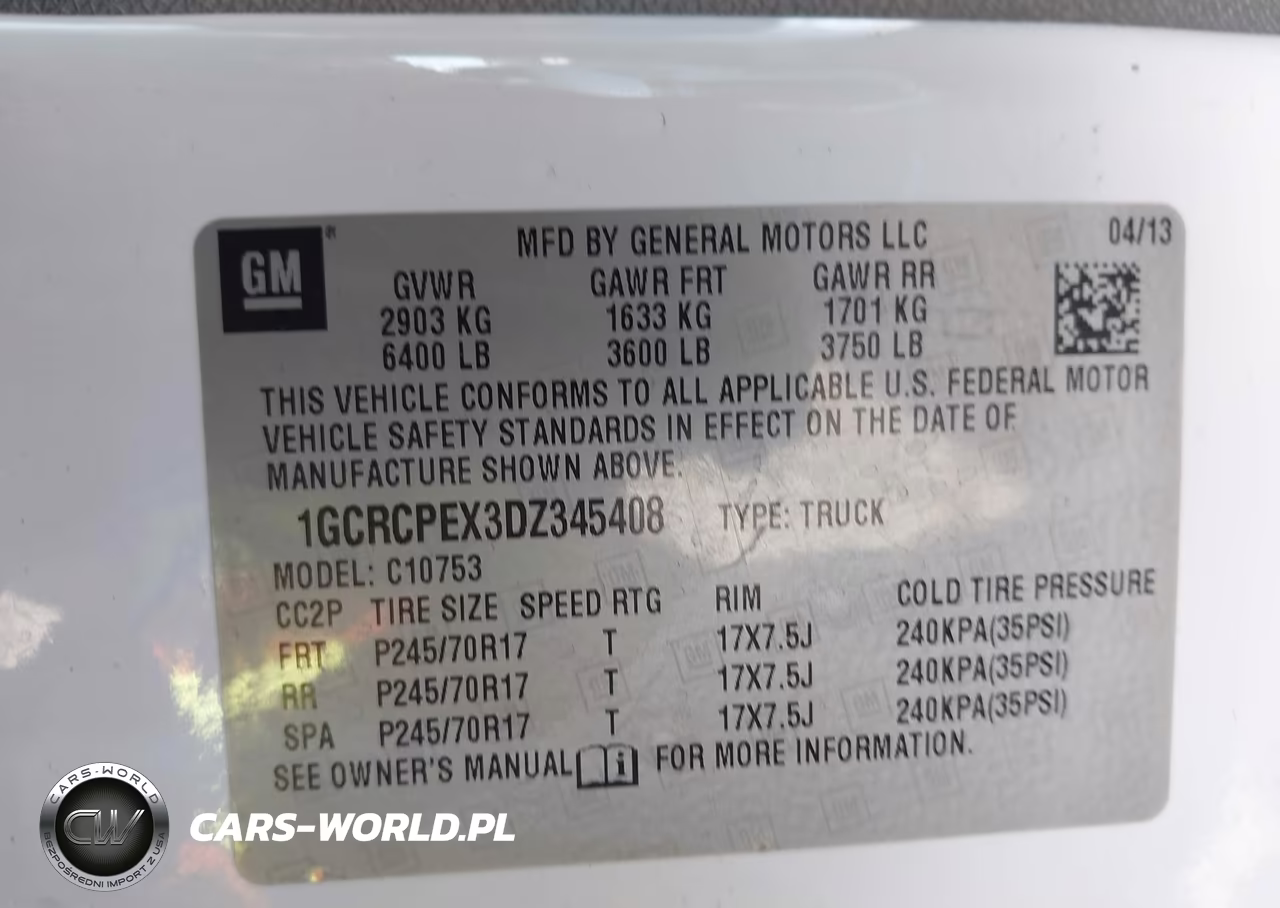 2013 Chevrolet Silverado 1500 Work Truck VIN:1GCRCPEX3DZ345408 - 9