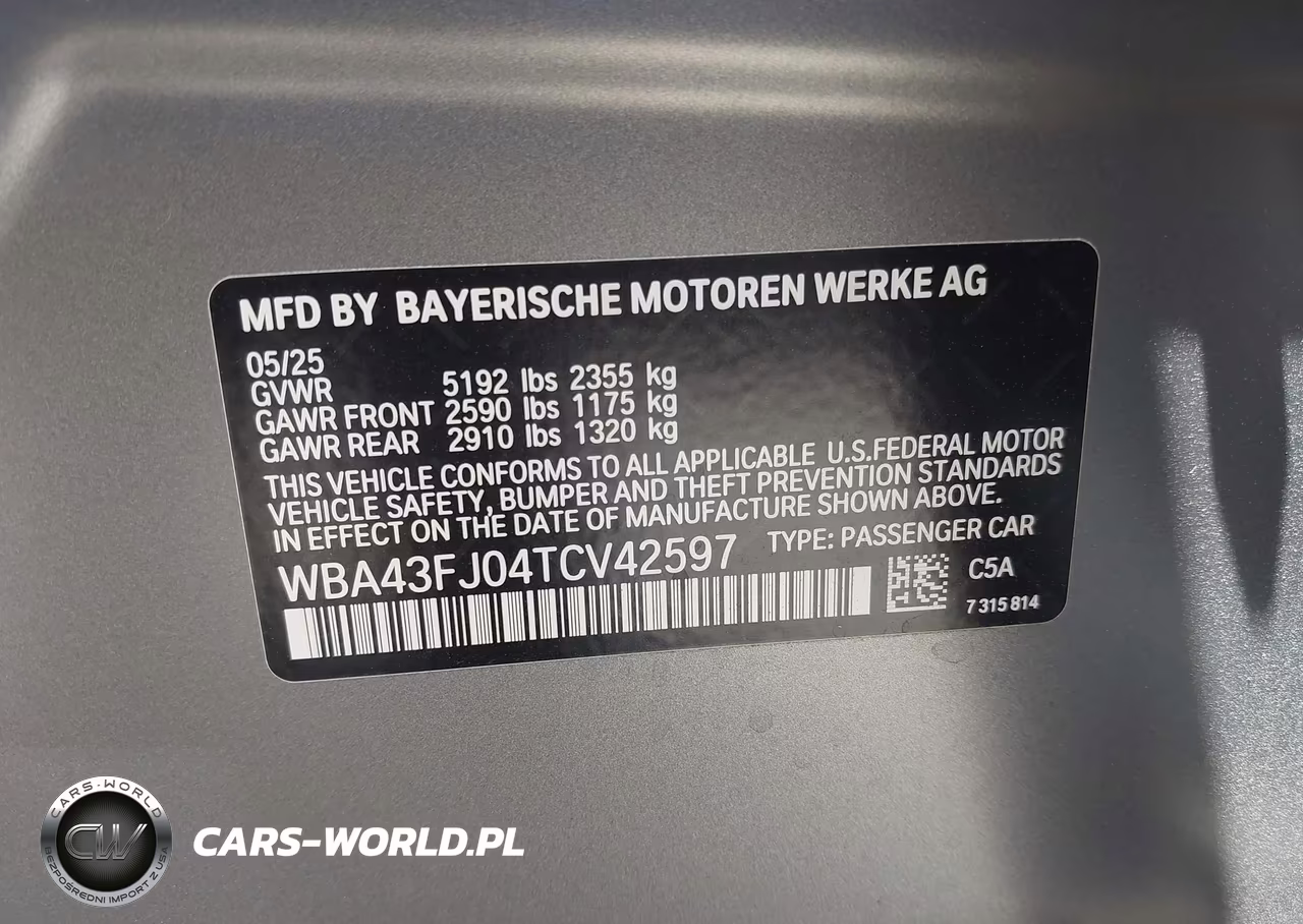 2026 BMW 530I VIN:WBA43FJ04TCV42597 - 9
