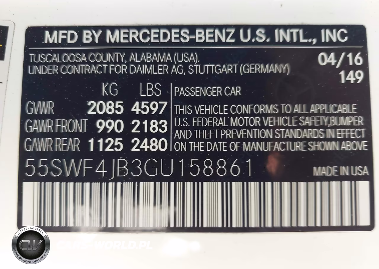 2016 Mercedes-Benz C 300 VIN:55SWF4JB3GU158861 - 9