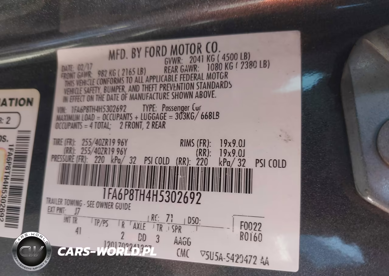 2017 Ford Mustang Ecoboost VIN:1FA6P8TH4H5302692 - 9