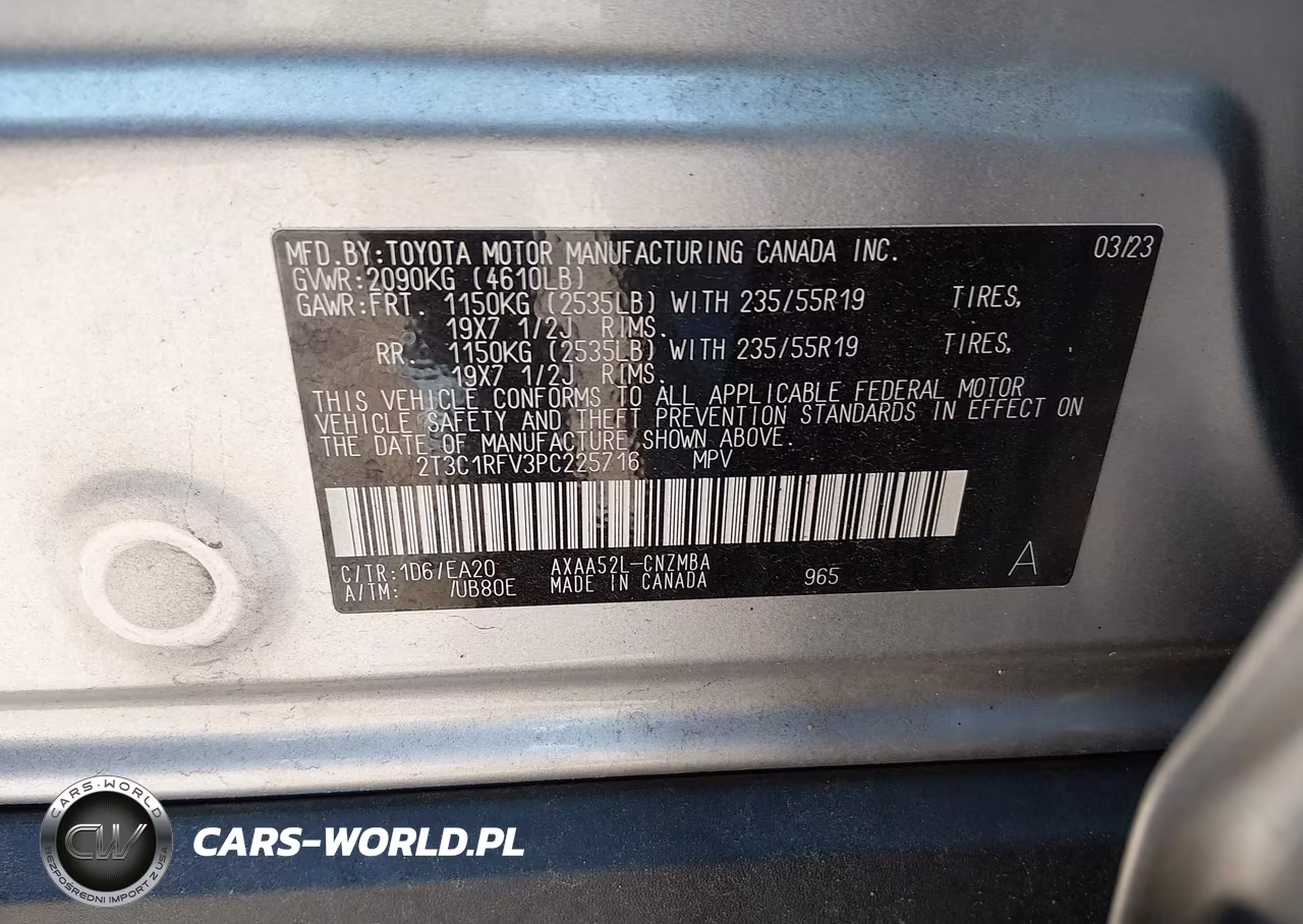 2023 Toyota Rav4 Xle Premium VIN:2T3C1RFV3PC225716 - 9