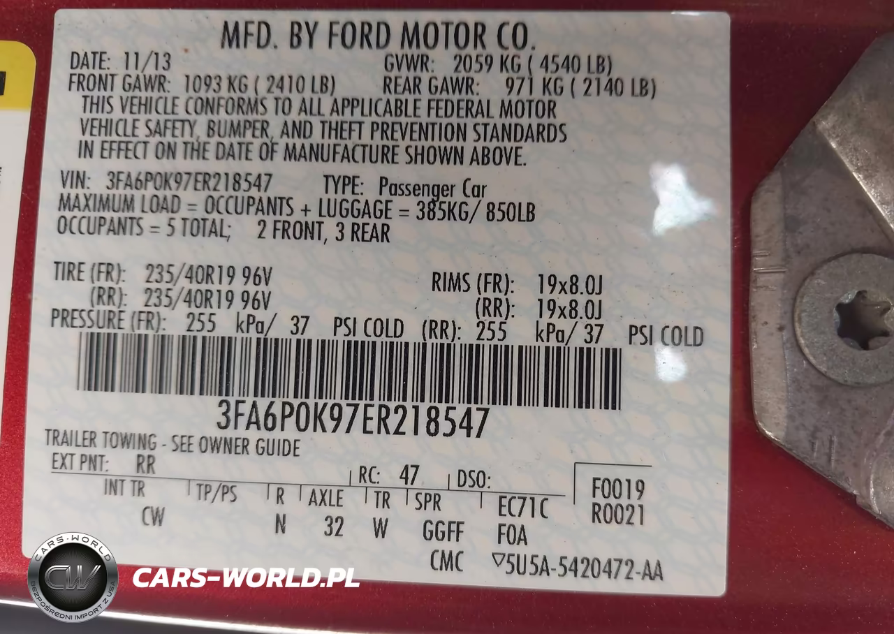 2014 Ford Fusion Titanium VIN:3FA6P0K97ER218547 - 9